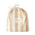 Fox & Fallow Organic Fitted Cot Sheet - Coffee Stripe
