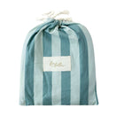 Fox & Fallow Organic Fitted Cot Sheet - Sage Stripe