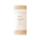 Fox & Fallow Organic Muslin Swaddle Wrap - Coffee Stripe
