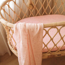 Fox & Fallow Organic Muslin Swaddle Wrap - Dusty Roses