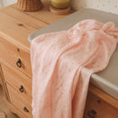 Fox & Fallow Organic Muslin Swaddle Wrap - Dusty Roses