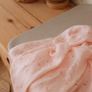 Fox & Fallow Organic Muslin Swaddle Wrap - Dusty Roses