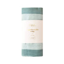 Fox & Fallow Organic Muslin Swaddle Wrap - Sage Stripe