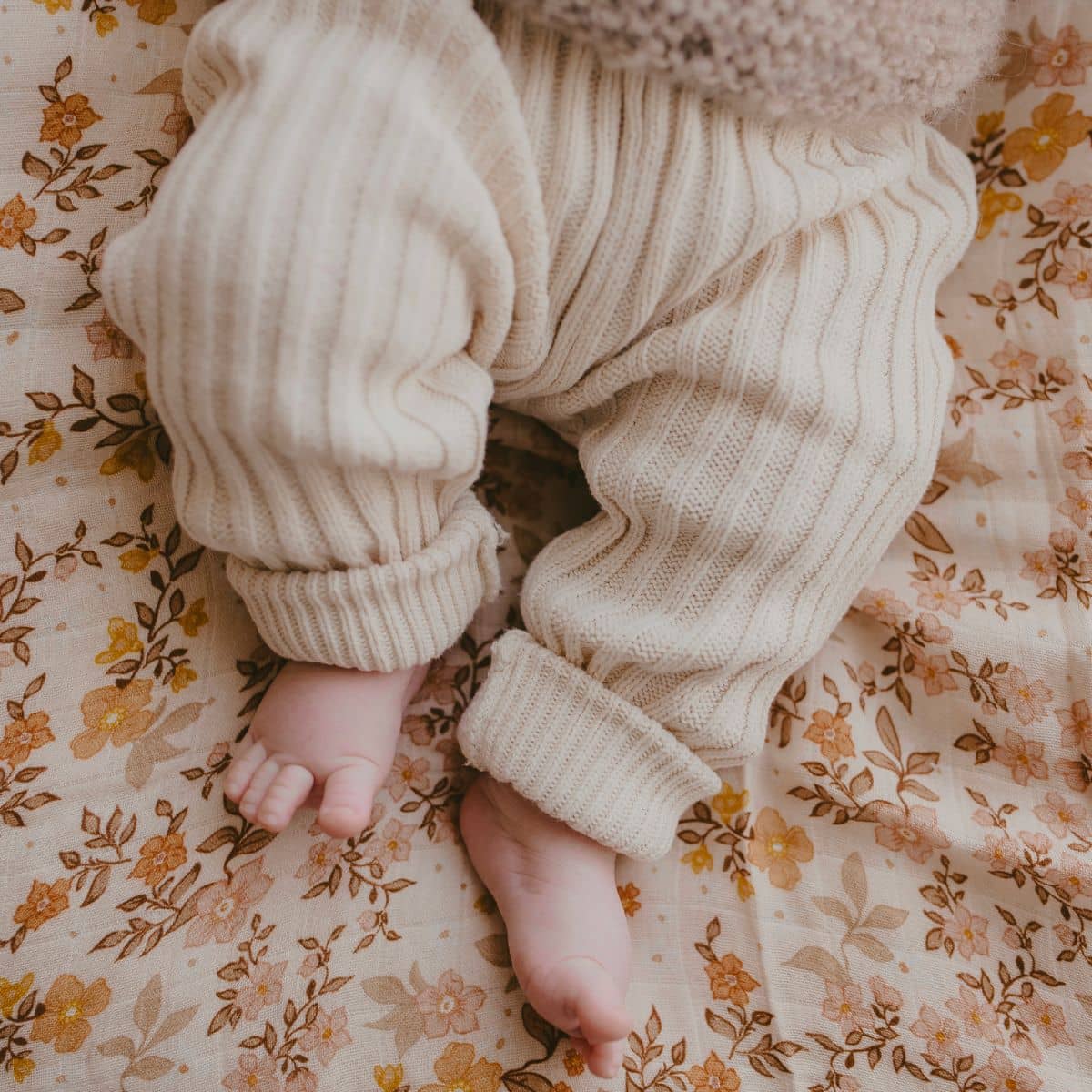 Fox & Fallow Organic Muslin Swaddle Wrap - Sweet Pea