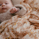 Fox & Fallow Organic Muslin Swaddle Wrap - Sweet Pea