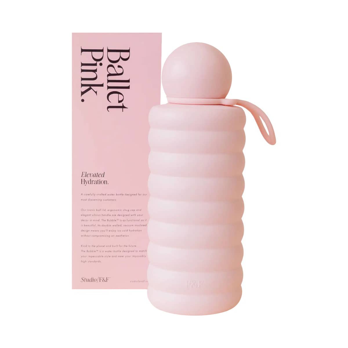 Fox & Fallow The Bubble Reusable Water Bottle - Ballet Pink