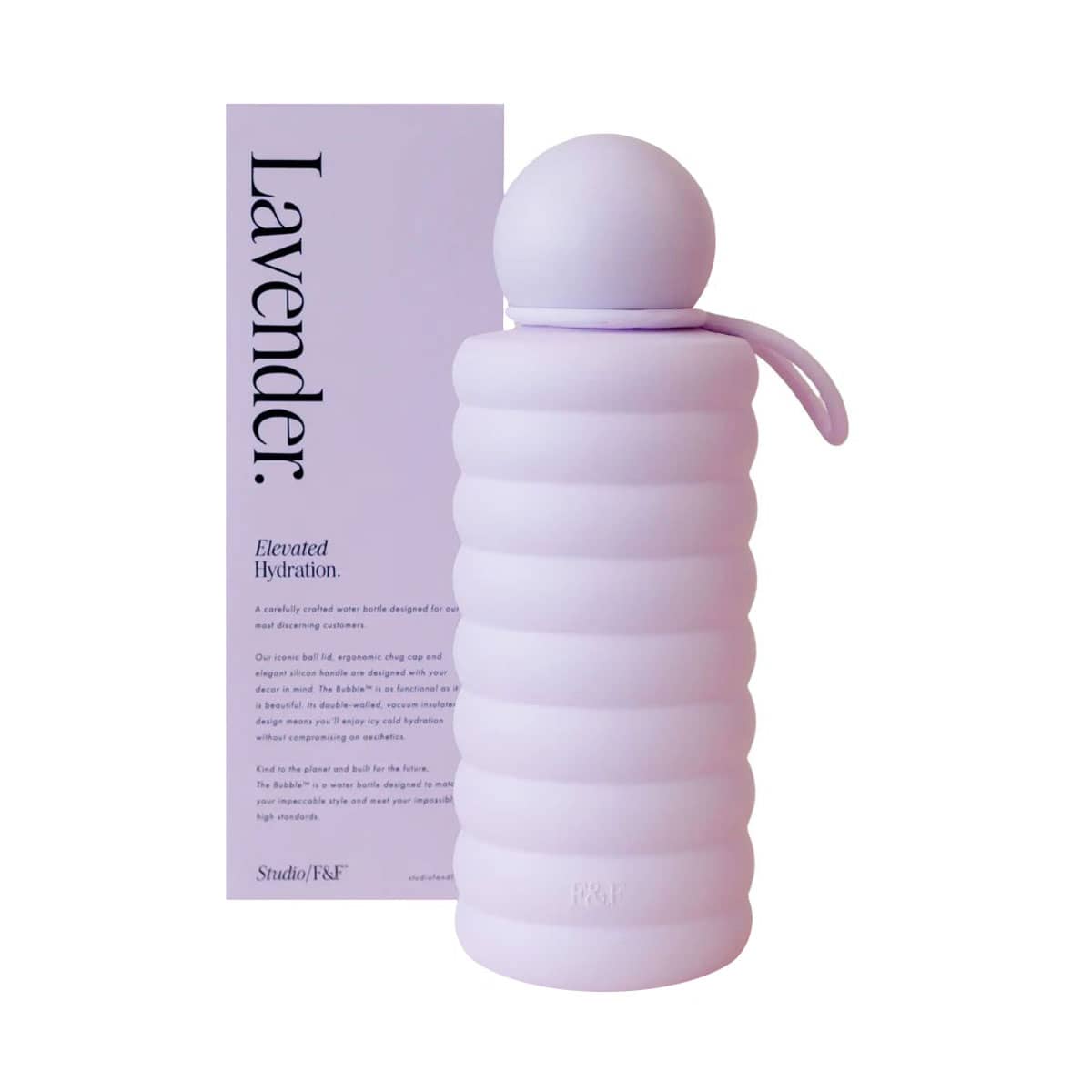 Fox & Fallow The Bubble Reusable Water Bottle - Lavender