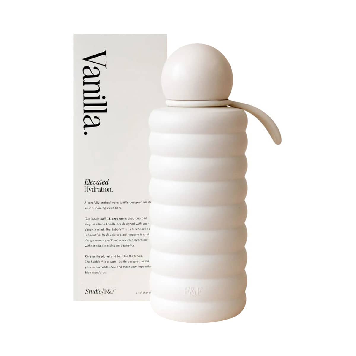 Fox & Fallow The Bubble Reusable Water Bottle - Vanilla