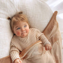 Fox & Fallow Reversible Knit Baby Blanket - Palmetto