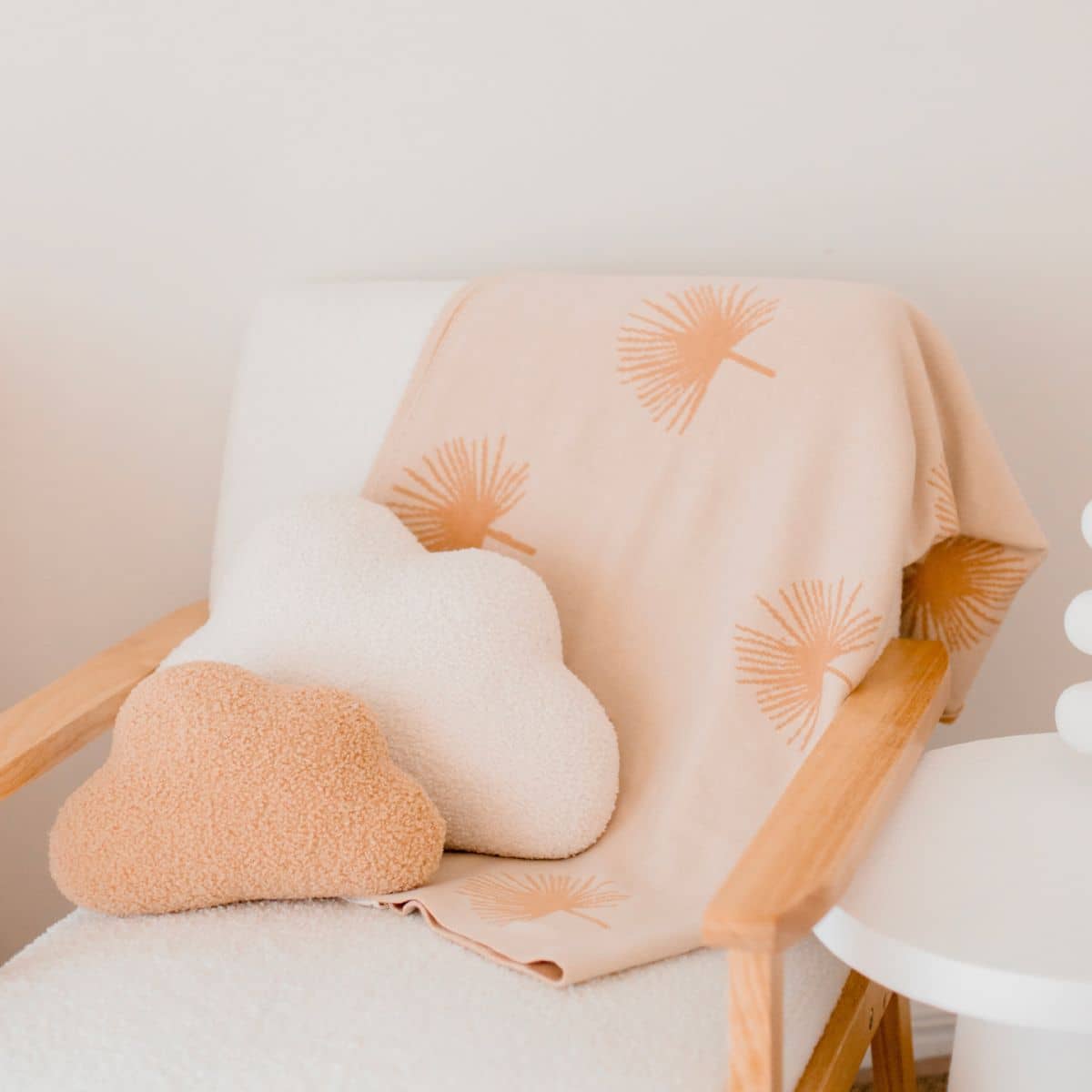 Fox & Fallow Reversible Knit Baby Blanket - Palmetto