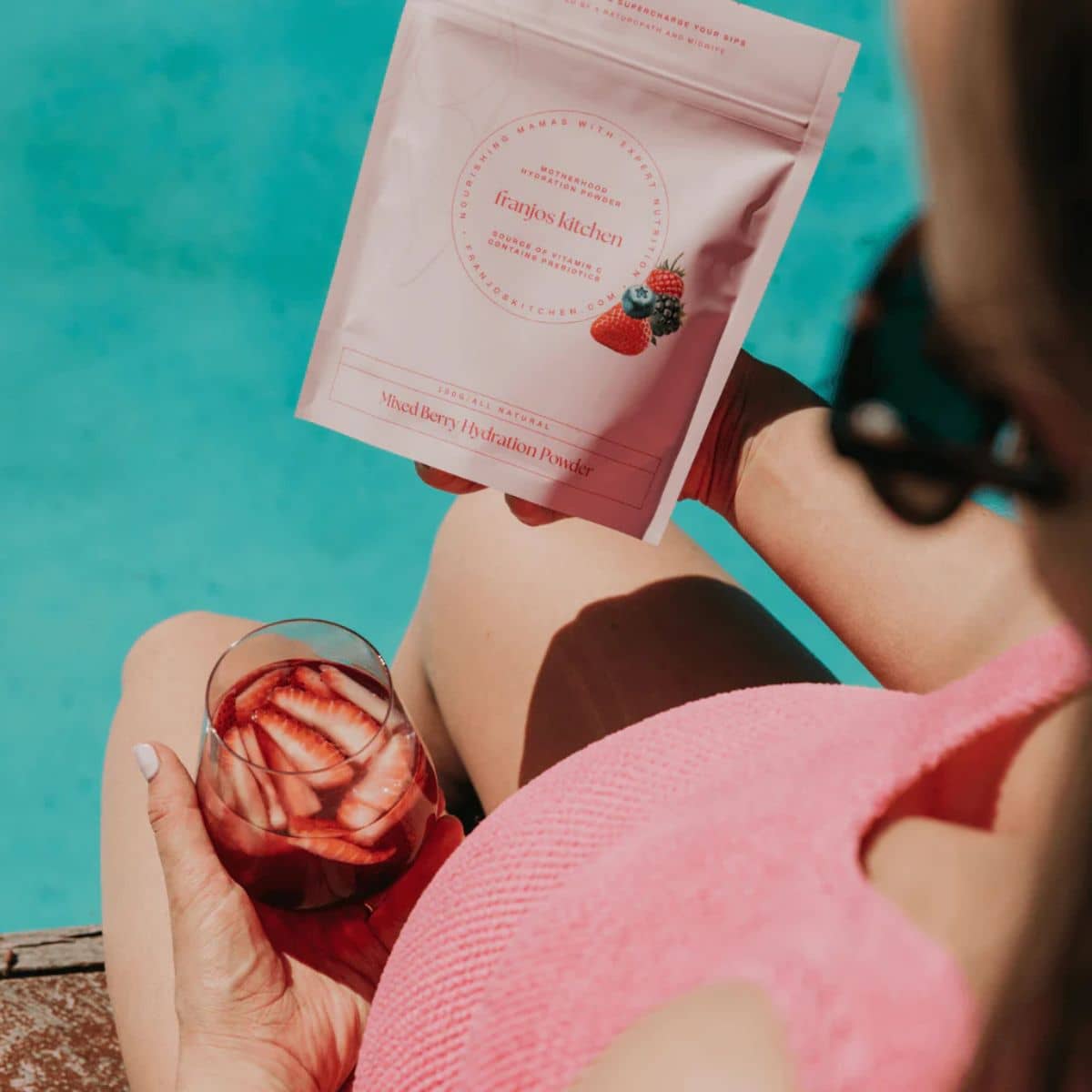 Franjos Kitchen Motherhood Hydration Powder - Mixed Berry + Coconut