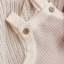 Freckles the Label Chunky Button Romper - Oat