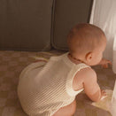 Freckles the Label Chunky Button Romper - Oat