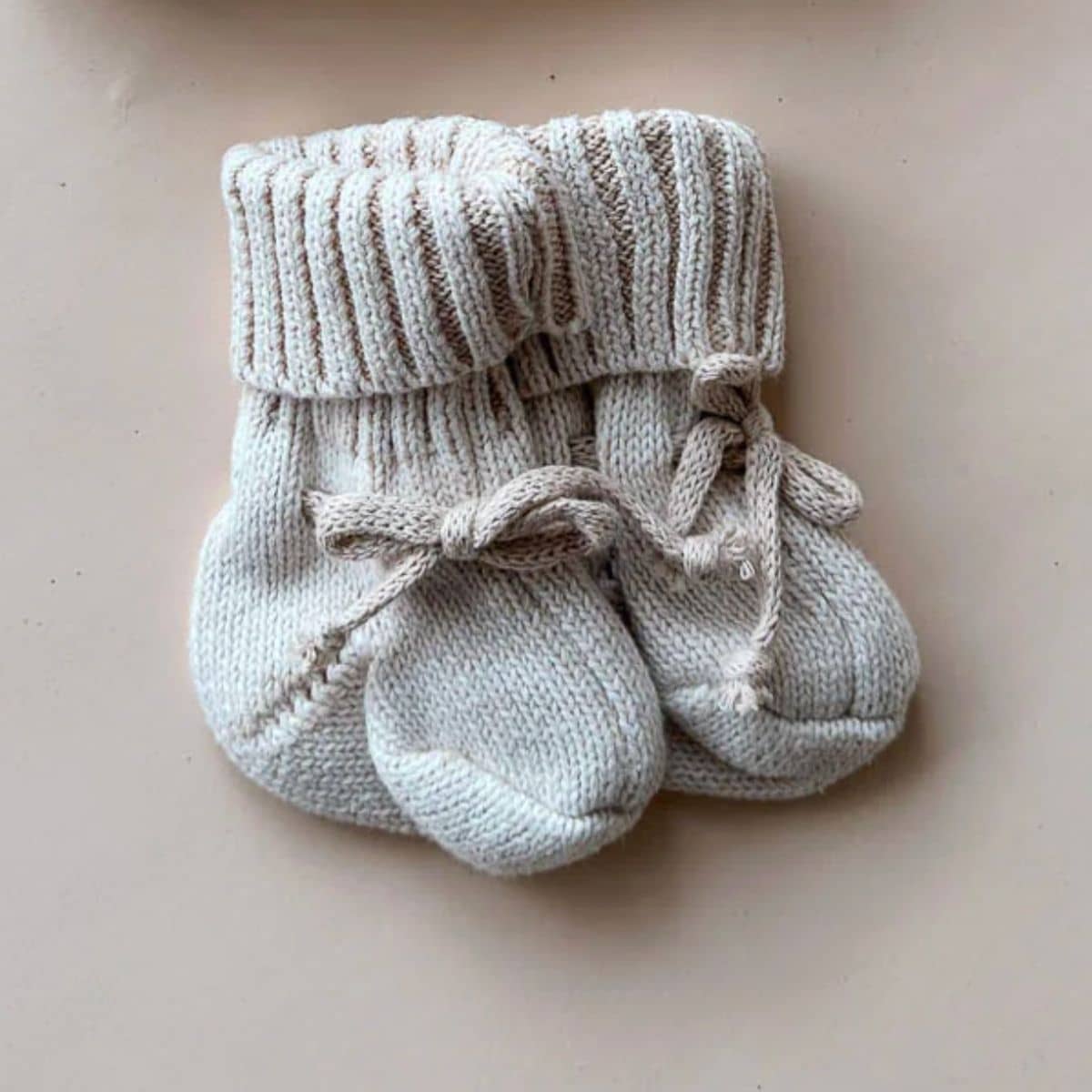 Freckles the Label Chunky Cotton Booties - Oat
