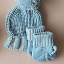 Freckles the Label Chunky Cotton Booties - Sky
