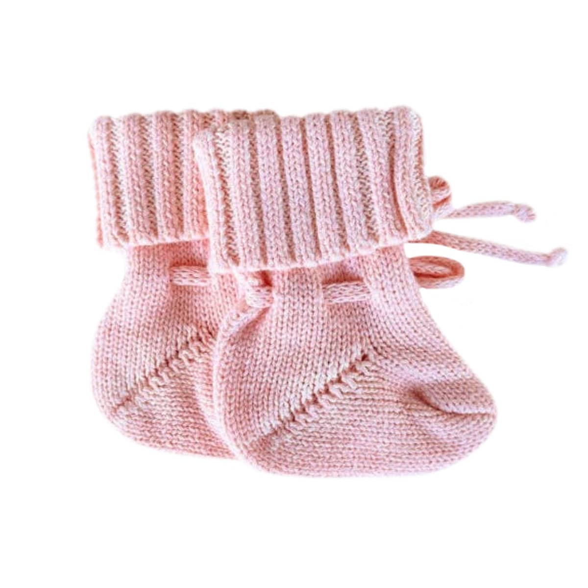 Freckles the Label Chunky Cotton Booties - Sweetpea
