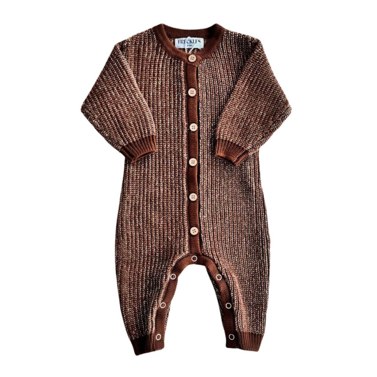 Freckles the Label Chunky Full Romper - Chocolate