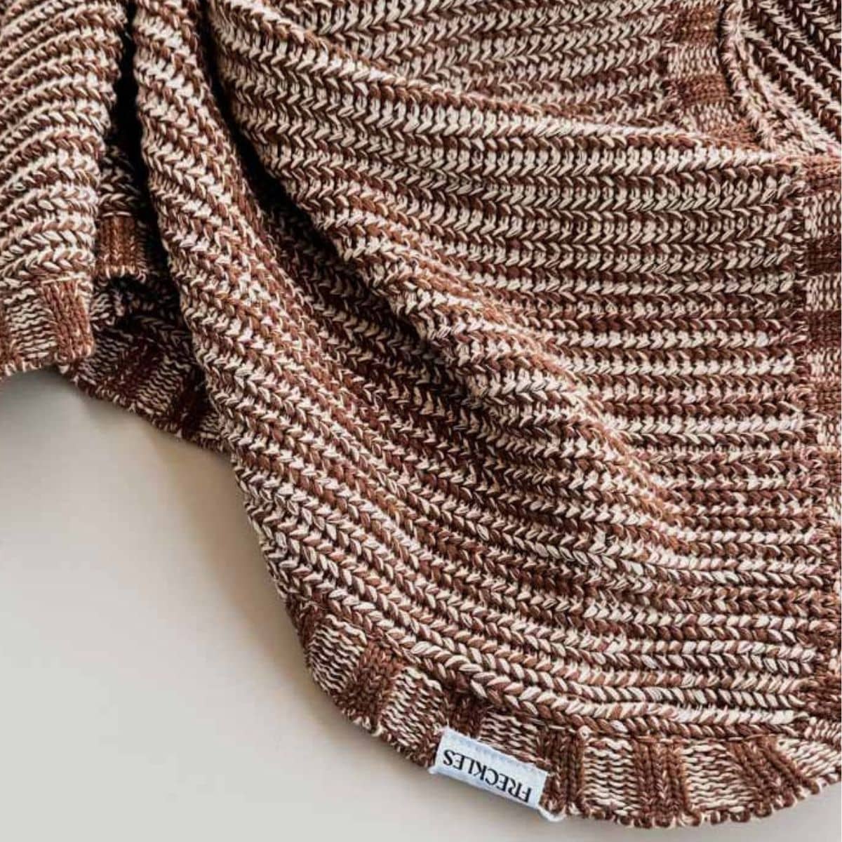 Freckles the Label Chunky Knit Blanket - Chocolate