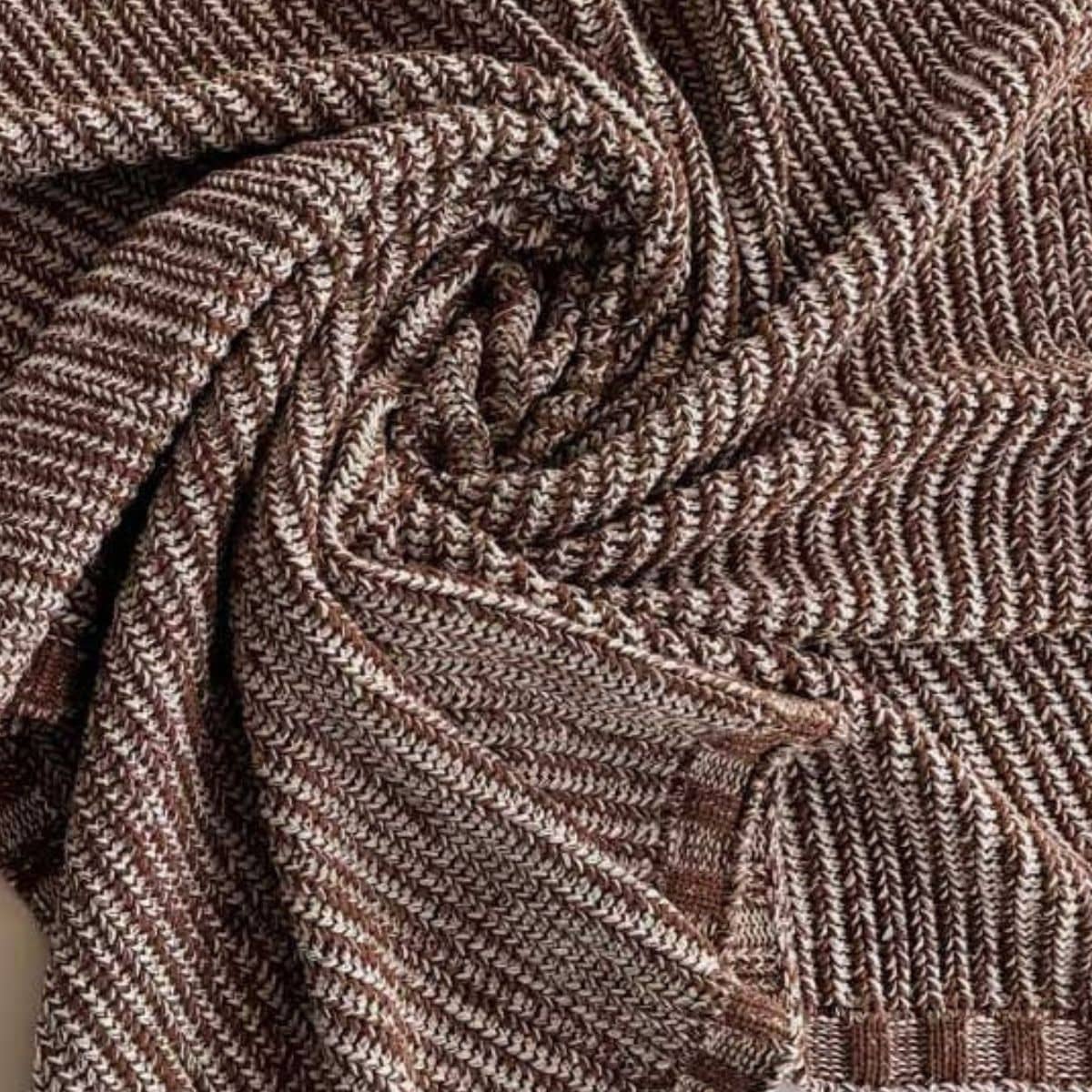 Freckles the Label Chunky Knit Blanket - Chocolate