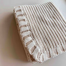 Freckles the Label Chunky Knit Blanket - Oat