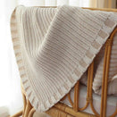 Freckles the Label Chunky Knit Blanket - Oat