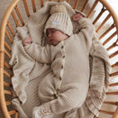 Freckles the Label Chunky Knit Blanket - Oat