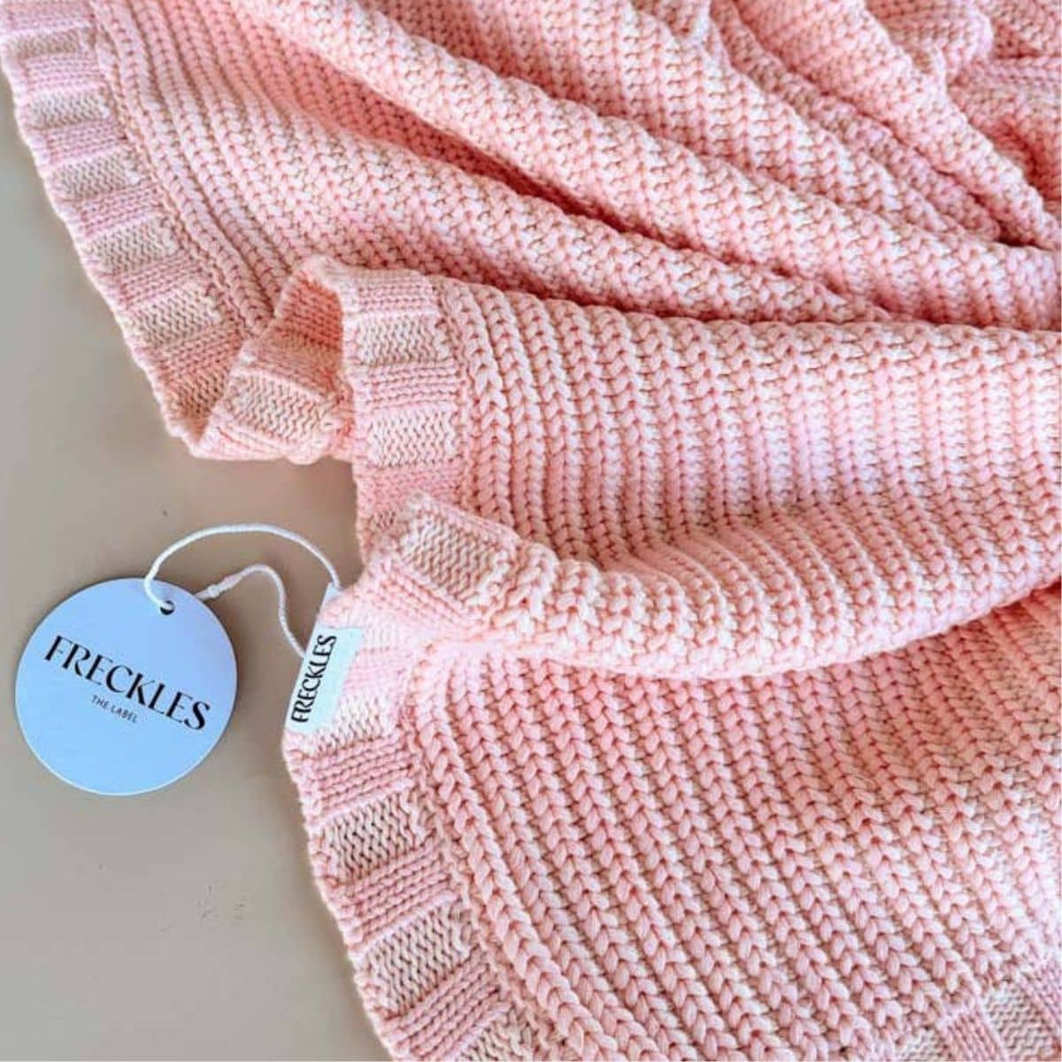 Freckles the Label Chunky Knit Blanket - Sweetpea