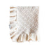Freckles the Label Mila Pointelle Frill Blanket - Snow