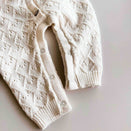 Freckles the Label Mila Pointelle Full Romper - Snow
