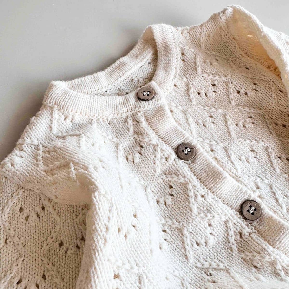 Freckles the Label Mila Pointelle Full Romper - Snow