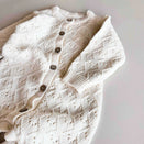 Freckles the Label Mila Pointelle Full Romper - Snow