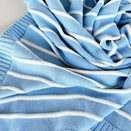 Freckles the Label Raised Stripe Blanket - Arctic
