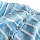 Freckles the Label Raised Stripe Full Romper - Arctic