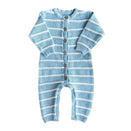 Freckles the Label Raised Stripe Full Romper - Arctic