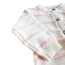 Freckles the Label Raised Stripe Full Romper - Sweetpea