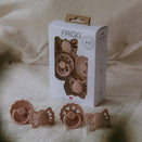 Frigg Baby's First Pacifier Four Pack - Blush Floral Heart