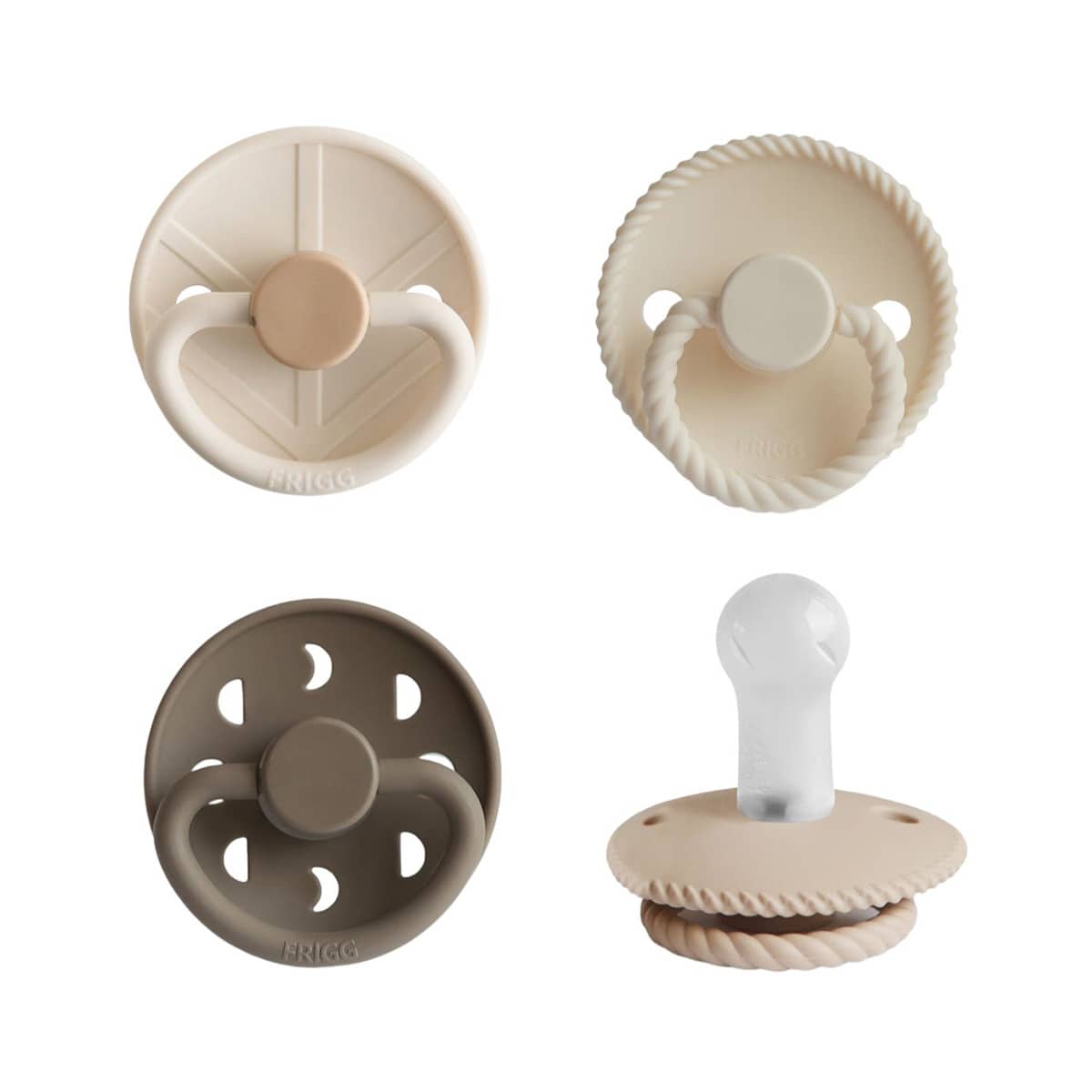 Frigg Multi Pacifier Pack - Silicone - Crystal Sparkling