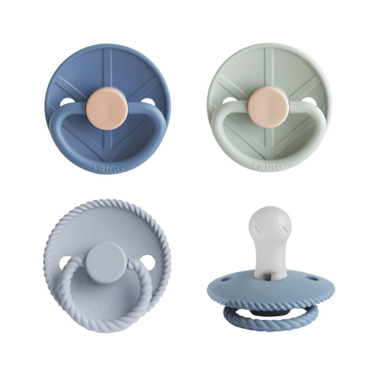 Frigg Multi Pacifier Four Pack Silicone - Skyline Serenity