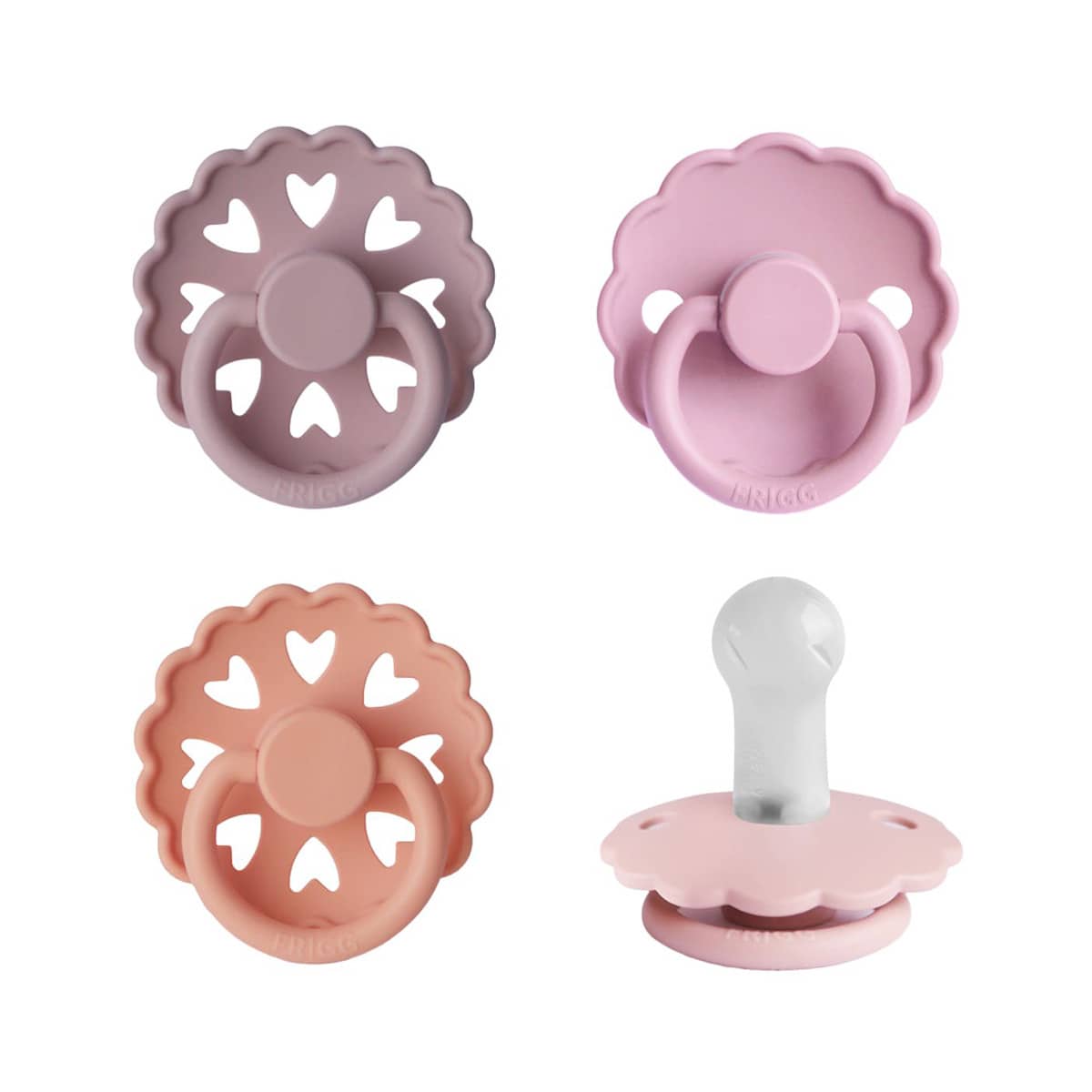 Frigg Multi Silicone Pacifier Pack - Sunset Bliss