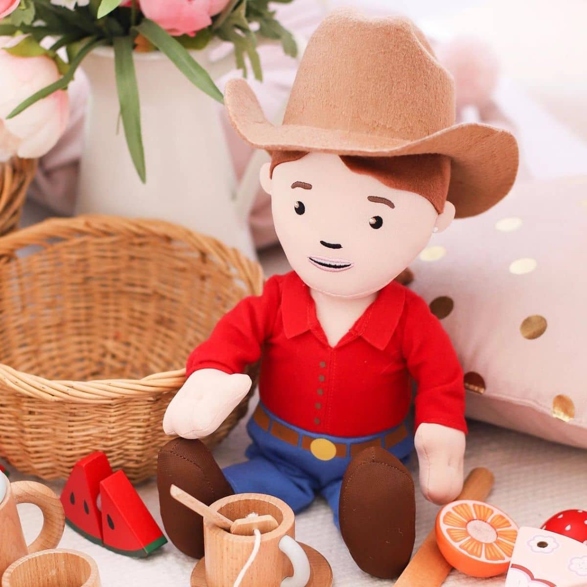 George the Farmer Cuddle Doll Toy - Ruby Farmer