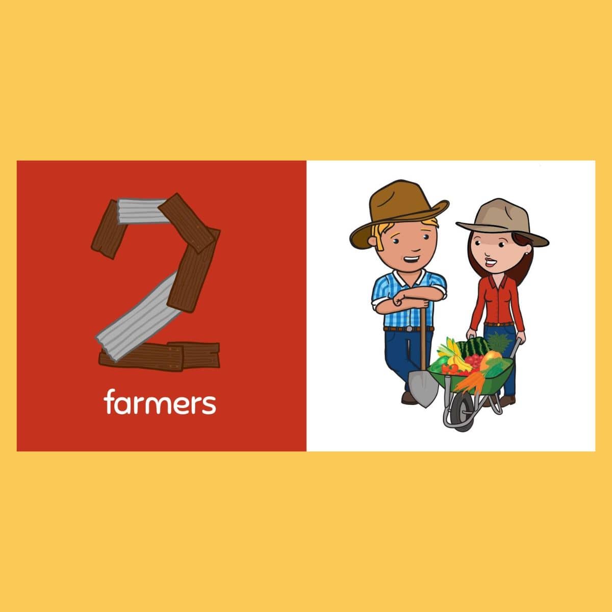 George the Farmer Numbers on the Farm Board Book