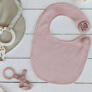 Gigi One Handed Baby Bib - Blush