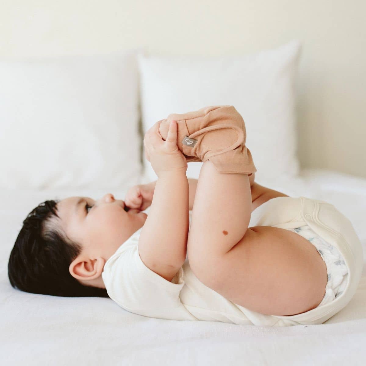 Goumi Stay On Baby Boots - Sandstone