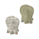 Goumi Stay On Baby Mitts - Two Pack - Canopy + Artichoke
