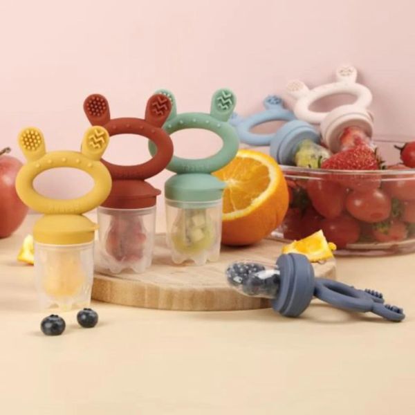 Haakaa Fresh Food Feeder and Cover Set - Sky Blue