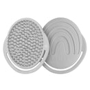 Haakaa Rainbow Silicone Shampoo Brush - Slate Grey