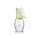 Haakaa Silicone Breast Pump with Suction Base and Flower Stopper - White