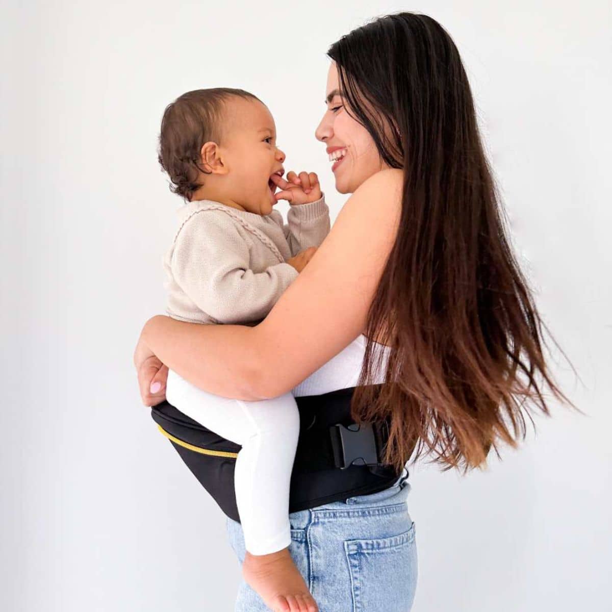 Hackerlily Hipsurfer - Hipseat Baby Carrier + Bum Bag - Black