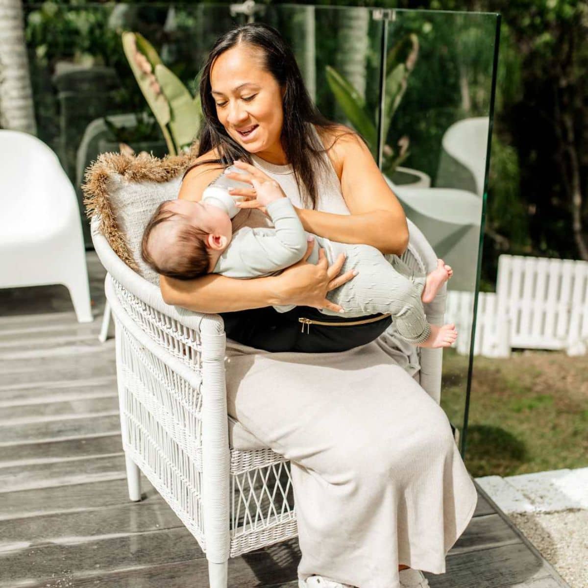 Hackerlily Hipsurfer - Hipseat Baby Carrier + Bum Bag - Black