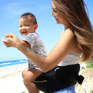 Hackerlily Hipsurfer - Hipseat Baby Carrier + Bum Bag - Black